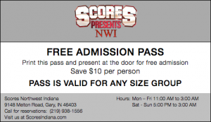 Free Pass to Indiana Scores